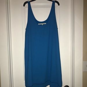 Blue mini dress